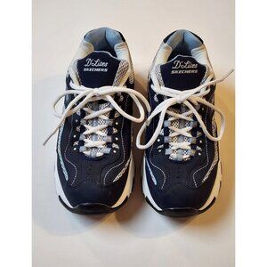 Skechers D’Lites Womens Air Cooled Memory Foam Lace Up Sneaker 11860 Blue Sz 9